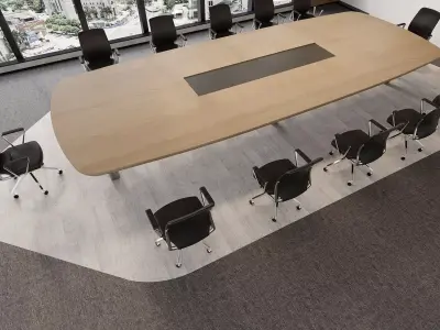 Modern Boardroom 3D model