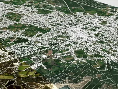 Cityscape Lommel Belgium 3D model