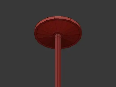 GARIM chandelier with balls hanging from it 3D model