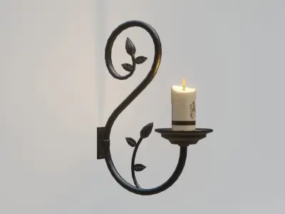 Wall Fixture 1 PBR Low-poly 3D model