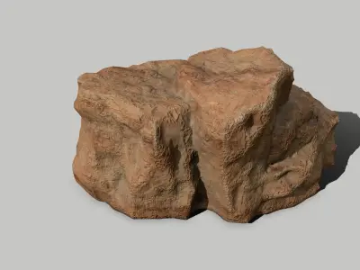 Rock Set Low-poly 3D model