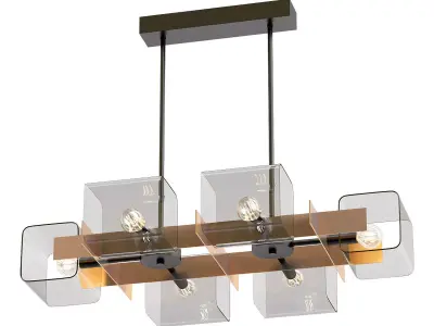 rivoli-gitte-4091-306-b0051281 modern light fixture with four... 3D model