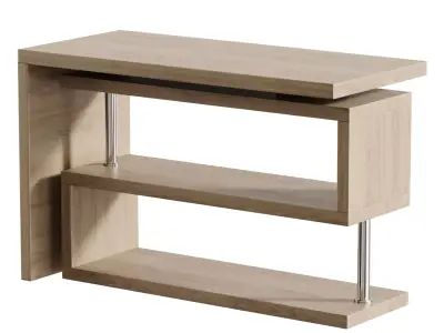 The Creator desk is light brown 3D model