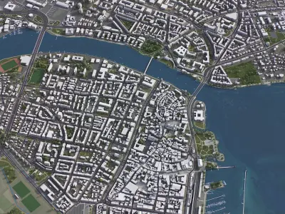 Konstanz Low-poly 3D model purchase