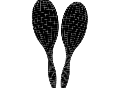 Maracas V1 001 Low-poly 3D model