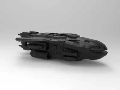 sci-fi spaceship 3D print model