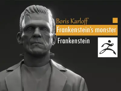 Boris Karloff - Frankenstein s monster - Frankenstein 1931 3D print model