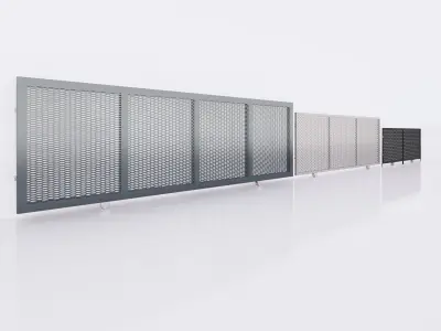 Sliding gate or door - Full parametric Revit Family 3D model