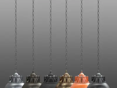 Hanging Industrial Light 3D model