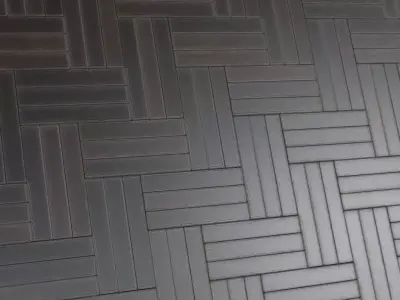 Classic Dark Espresso Wood Parquet PBR Seamless Texture