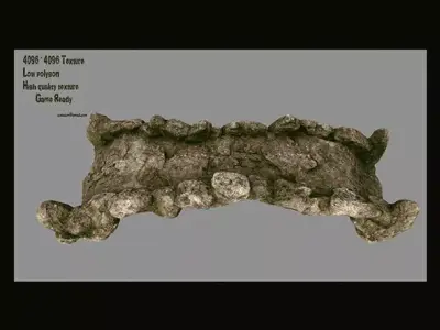 old bridge Low-poly 3D model