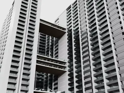 High Rised Residential Building No144 A 3D model