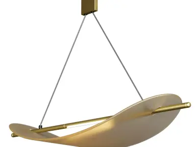 LINFEA LG62 Luxurious linear pendant lights Low-poly 3D model