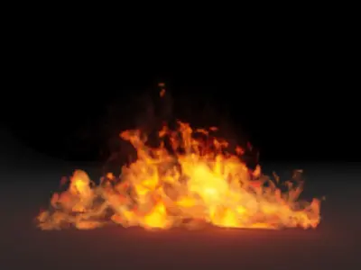 Burning floor vdb 3D model