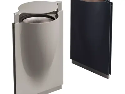 528 exterior and architecture 20 trash cans 02 3D model