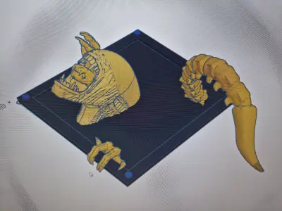 Ceiling Xenomorph Updated 3D print model