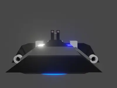 Little spaceship 3D model