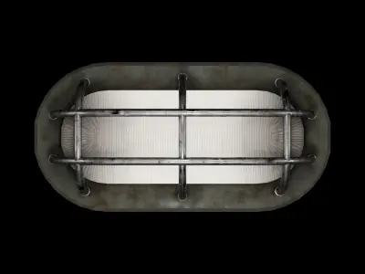 Bunker Light Low-poly 3D model