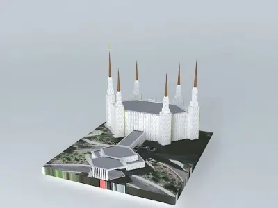 LDS. Temple Washington D.C. Templo Mormon, 16 th. Operating T... Free 3D model