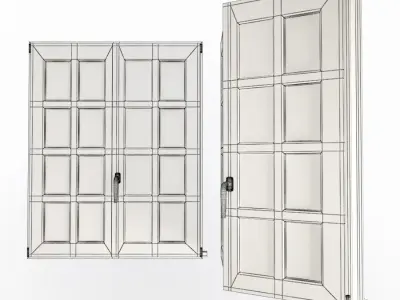 Multipan Black Window 3D model