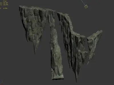 Dragon Hall - Broken Cliff 032 3D model