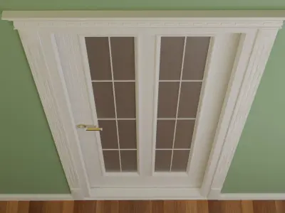 Glossy Door  Free 3D model
