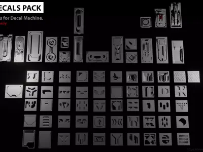 68  Sci-Fi Decals Pack Texture