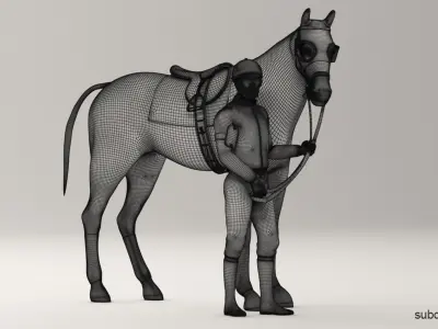  Racehorse and Jockey HQ 004 Editorial License 