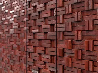 Lattice Brick-08-PBR-2K-4K Texture