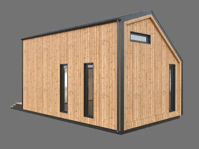 Barn house 03 3D model