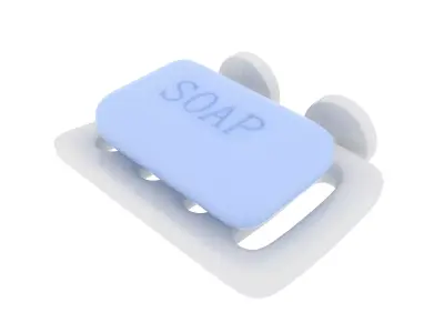 Soap Dish 01 3D model