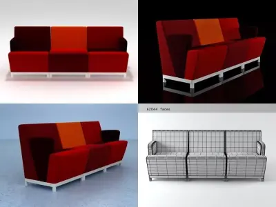 Fellow Sofa Free 3D model