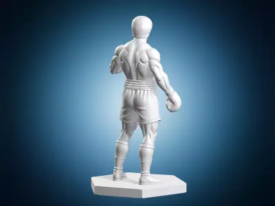 Rocky Balboa Statue Model 3D print model