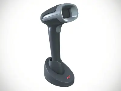 Barcode Scanner Low-poly 3D model