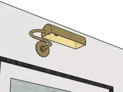 Urban Electric Raval Sconce and Bookcase 3D model