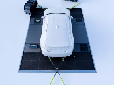  Automotive Dyno Bed Floor - Full Dyno Kit - High End   3D model