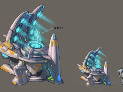 Space-Sun Dust Producer 01 3D model