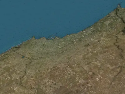 Casablanca - 3D City Topography Terrain 3D Model Pack