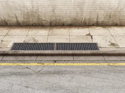 Sidewalk Staging Scene 3D model