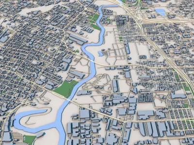 Houston City Texas United States 3D model