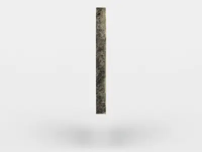 Window metal pole Low-poly 3D model