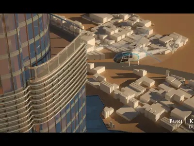 Burj Kalifa Dubai 3D model