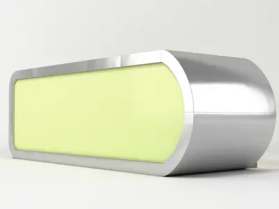 Futuristic Dining Pod Low-poly 3D model