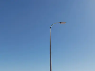 Street Light 11 version 13 6m with pole 1 Low-poly 3D model