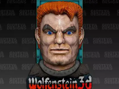 Wolfenstein 3D bust 3D model
