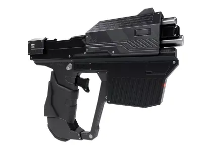 Sci-fi gun low-poly game-ready Low-poly 3D model