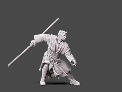 Dark adept - 35mm scale 3D print model