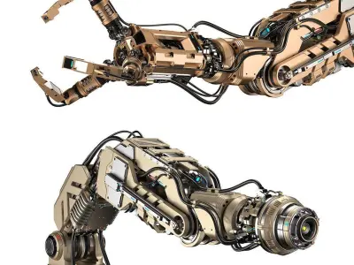 Robotic Arm Collection 2 in 1 3D Model Pack