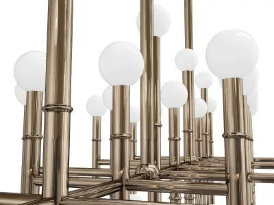 Meurice Linear Chandelier 3D model