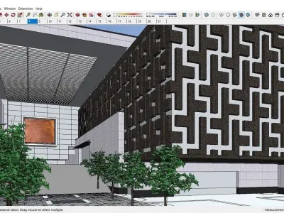 Sketchup Cultral Center G5 3D model